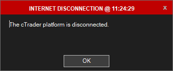ctrader disconnected message